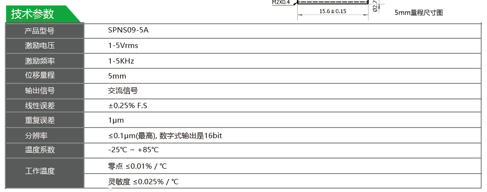 LVDT位移傳感器-接觸式位移傳感器
